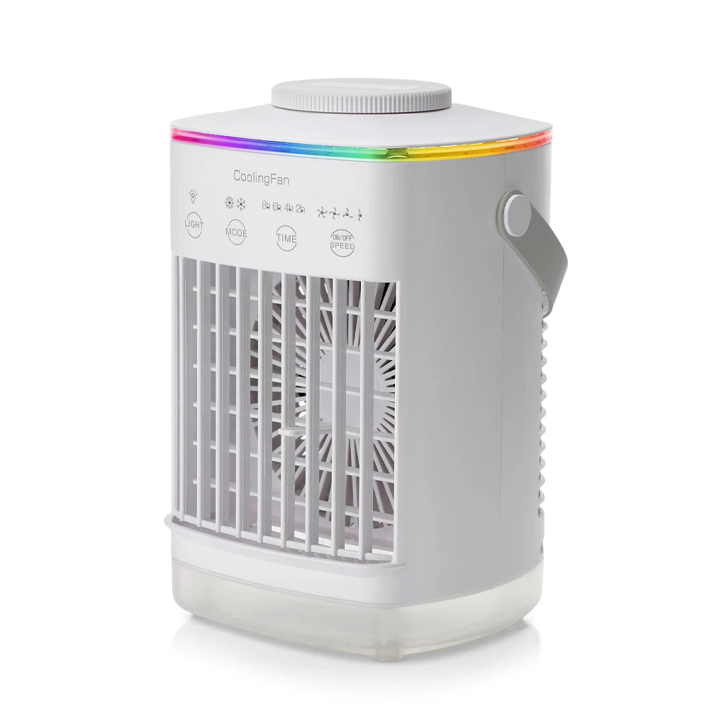 Portable Cold Air Conditioner Evaporative Air Cooler Mini Usb Table Fan Desktop Air Conditioning Fan Humidifier for Home Room