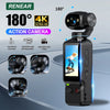 Portable HD 4K Action Camera Manual 90 180 Degree Rotation For YouTube Vlog Video Recording Record Life Handheld Action Camera