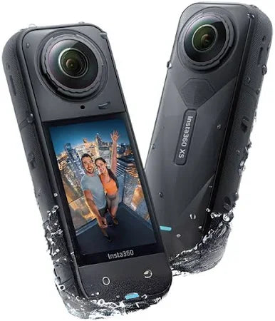 Insta360 X5 8K VR 360° Sports Action Camera | Waterproof to 15m, AI, PureVideo Night Mode