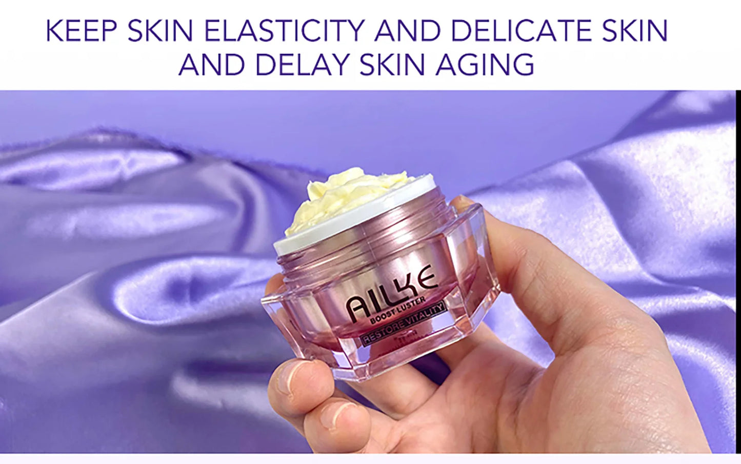 AILKE Whitening Anti-wrinkle Freckle Face Cream With Collagen Hyaluronic Acid Rose Skin Care Women Korean Facial Moisturizer Set