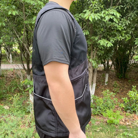 Breathable Dog Trainer Vest Grab-Proof Mesh Large Pocket Multifunctional Dog Training Clothes German Shepherd Dog Training Suppl