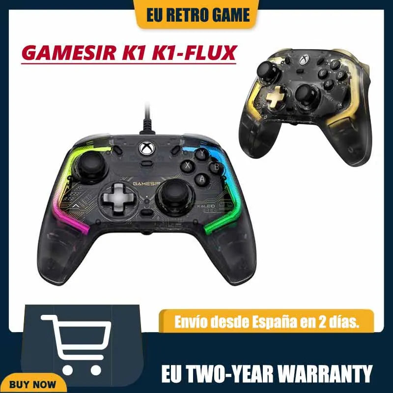 Kaleid Flux Xbox Gaming Controller Wired Gamepad with Hall Effect for Xbox Series S Xbox Series X Xbox One PC Steam