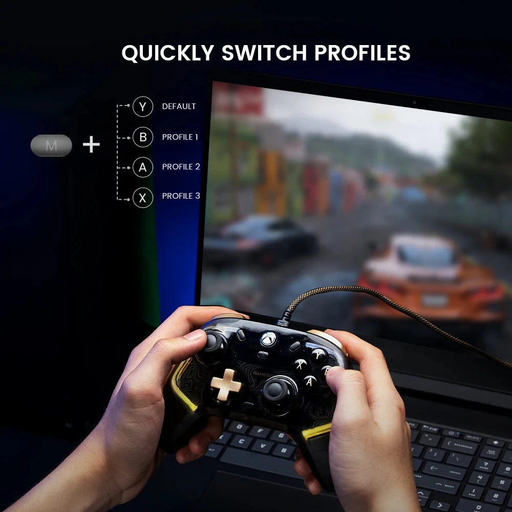 Kaleid Flux Xbox Gaming Controller Wired Gamepad with Hall Effect for Xbox Series S Xbox Series X Xbox One PC Steam