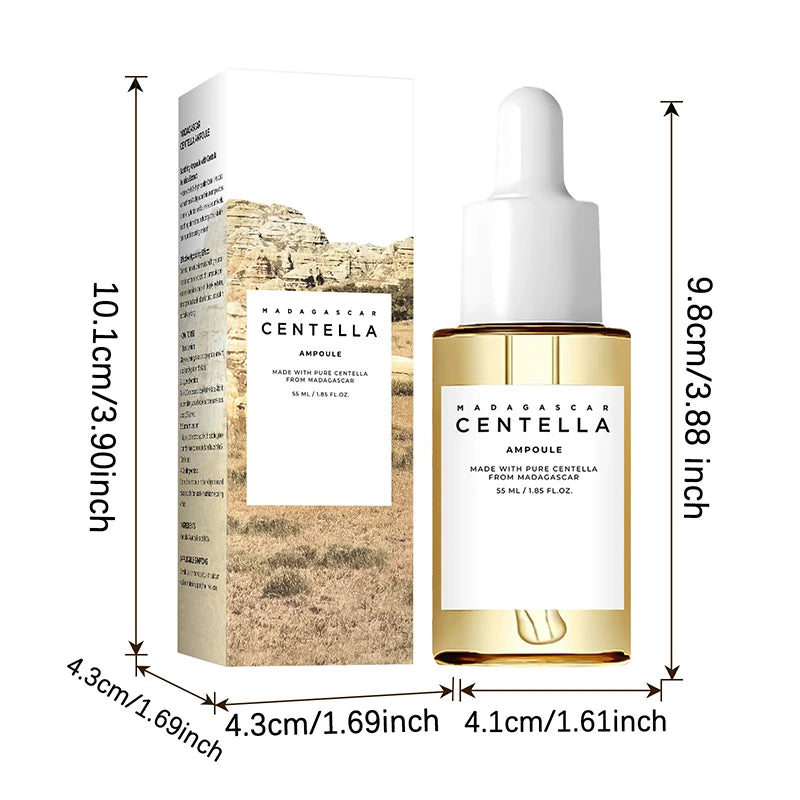 Madagascar Centella Asiatica Ampoule Facial Serum,Facial Moisturizing,Brightening,Tightening and Repair,Reduce Fine Lines/Pores