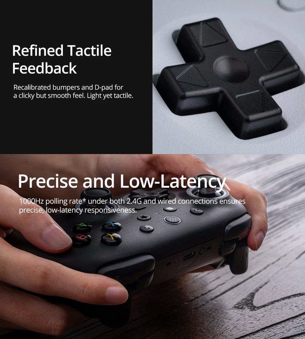 8BitDo Ultimate 2 Wireless Gaming Controller for PC / Android with TMR Joysticks, Switchable Triggers, Motion Control, 8Speed