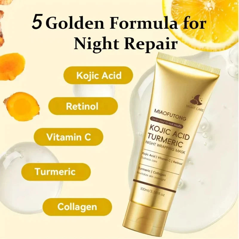 Collagen Biotin Sleeping Mask Night Cream Women Dry Skin Face Care