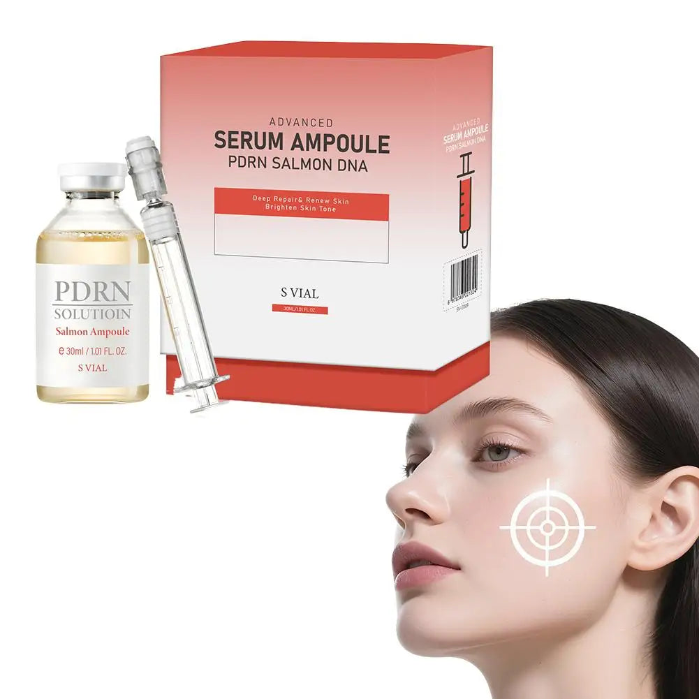 Korean﻿ PDRN Salmon DNA  Ampoule Fine Line Reducing & Skin Strengthening Serum Deep Repair Facial Glowing For All Skin Types