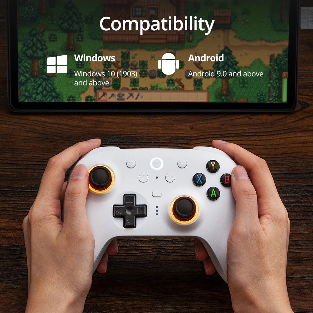 8BitDo Ultimate 2 Wireless Gaming Controller for PC / Android with TMR Joysticks, Switchable Triggers, Motion Control, 8Speed