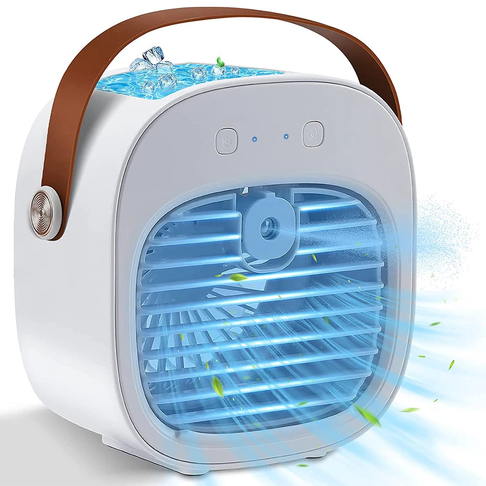 Portable Air Conditioner Rechargeable Mini Air Conditioners Personal Air Conditioning Cordless Air Cooler Fan For Room Camping