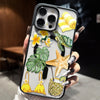 Clear Niche Ins-Style Summer Beach Watercolor Magnetic Phone Protective Case, Compatible with iPhone 11-17 Pro/Pro Max/Plus/Air & Samsung S23/S24/S25 Plus/Ultra, Strong Magnetic Wireless Charging, Universal for All Magnetic A