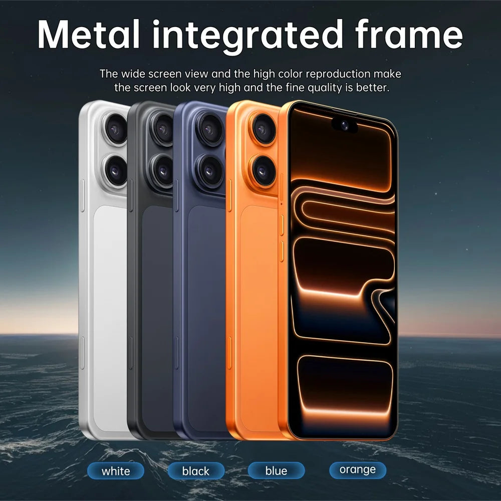 K-Touch New Ai iFone 17 Pro Maxi Smartphone Android 5G 7.3HD 22G+2TB Smart Mobile Phones 16+48MP Dual Sim 7800mAh Unlocked Cell Phone Global Version