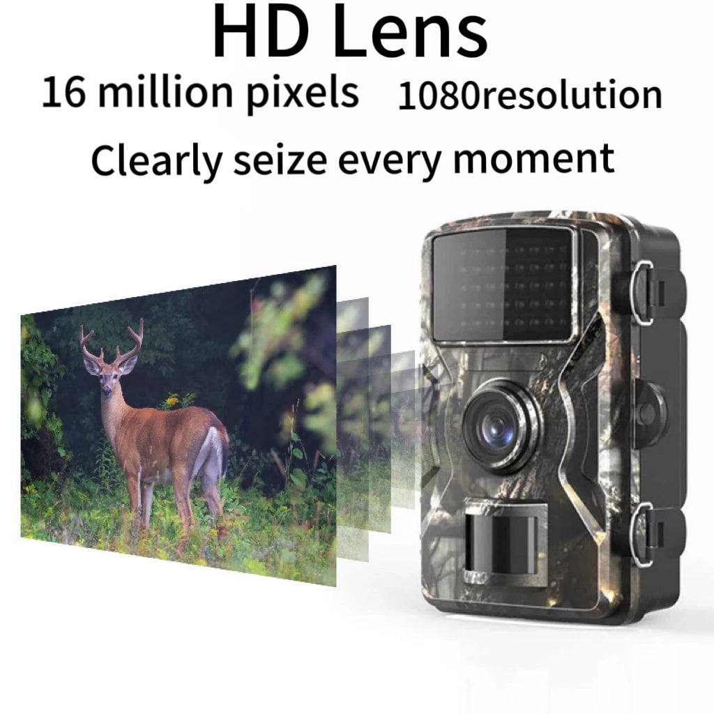 Mini Hunting Trail Camera 1080P 940nm 16MP Infrared Night Vision Motion Activated Tracking Photo Trap Cam Wild Surveillance