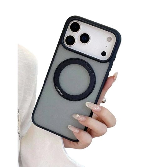 Compatible with iPhone 17 Pro Max,16,15,14,13 Phone Case, Skin-Friendly Feel, 360 °   Selectable Metal Holder, Fall Protection.