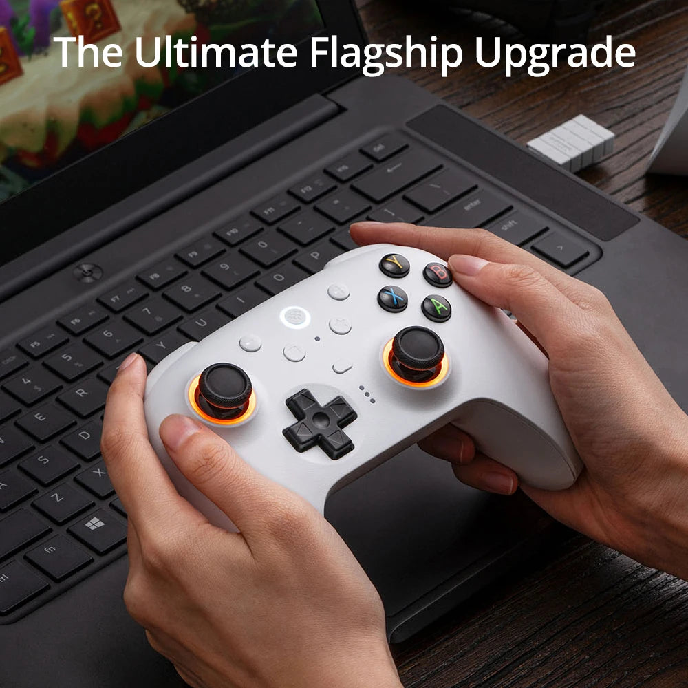 8BitDo Ultimate 2 Wireless Gaming Controller for PC / Android with TMR Joysticks, Switchable Triggers, Motion Control, 8Speed