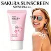 LAIKOU Sakura Sunscreen Cream SPF50+ UV Protection Face Body Refreshing Waterproof Moisturizing Concealer 30g ﻿