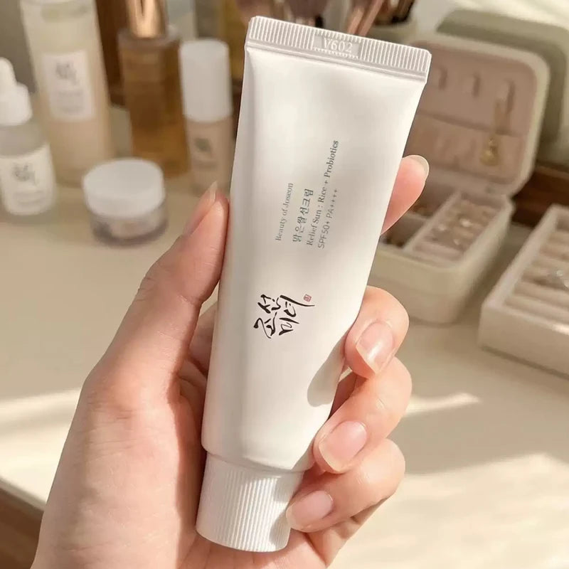 Summer Coolness Sunscreen Korean Beauty of Joseon Rice Probiotic Solar Blocker Skin Cream Facial Mild Hydration Ginseng Essence