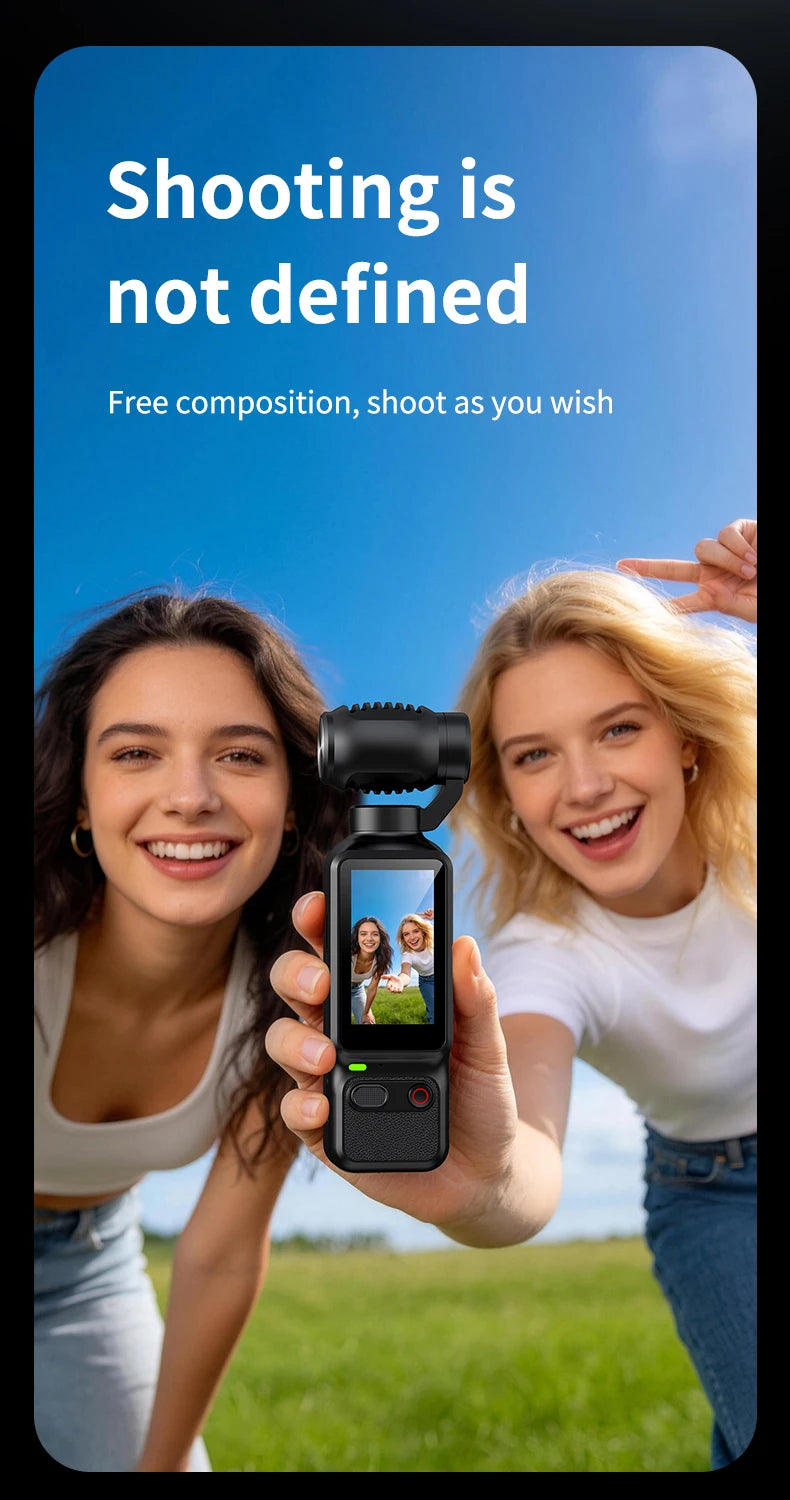 Portable HD 4K Action Camera Manual 90 180 Degree Rotation For YouTube Vlog Video Recording Record Life Handheld Action Camera