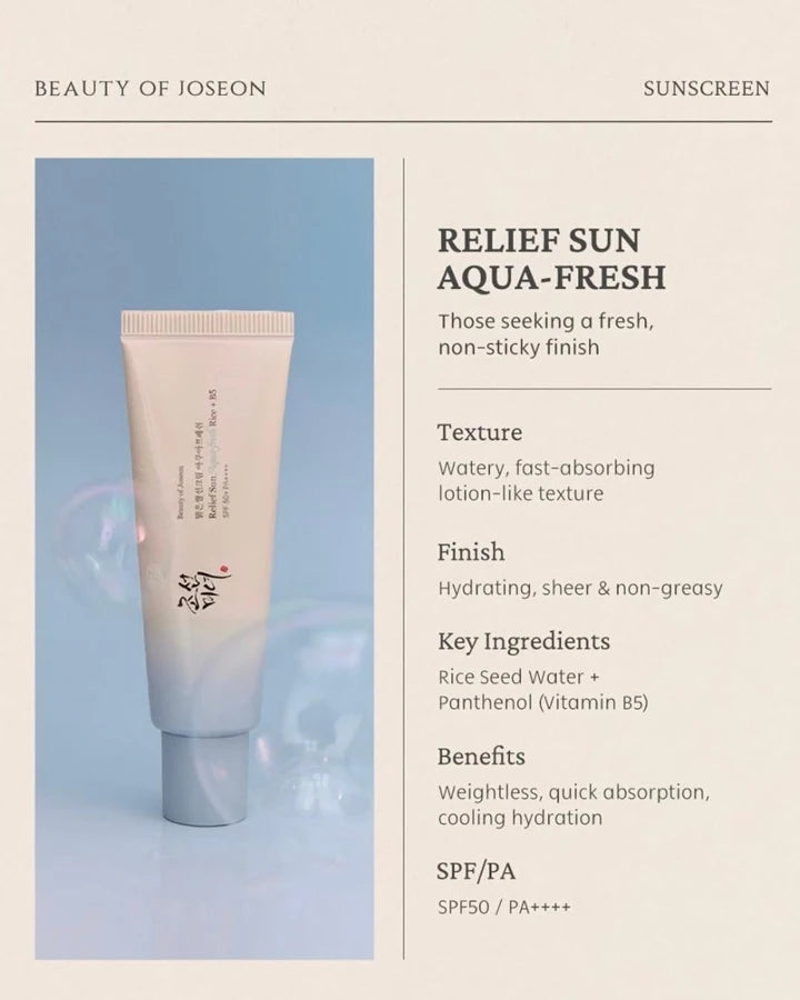 Summer Coolness Sunscreen Korean Beauty of Joseon Rice Probiotic Solar Blocker Skin Cream Facial Mild Hydration Ginseng Essence