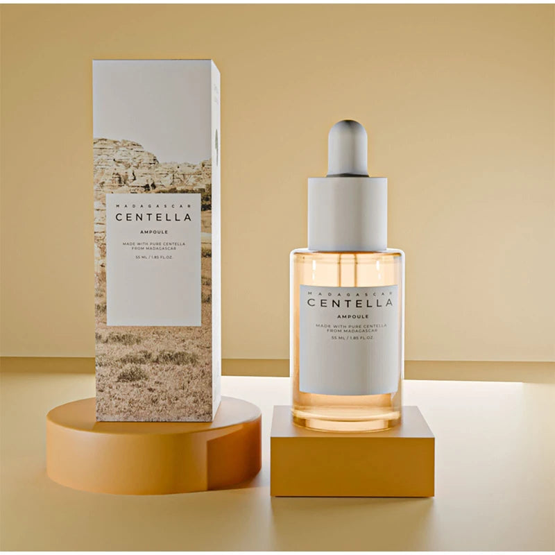 Madagascar Centella Asiatica Ampoule Facial Serum,Facial Moisturizing,Brightening,Tightening and Repair,Reduce Fine Lines/Pores