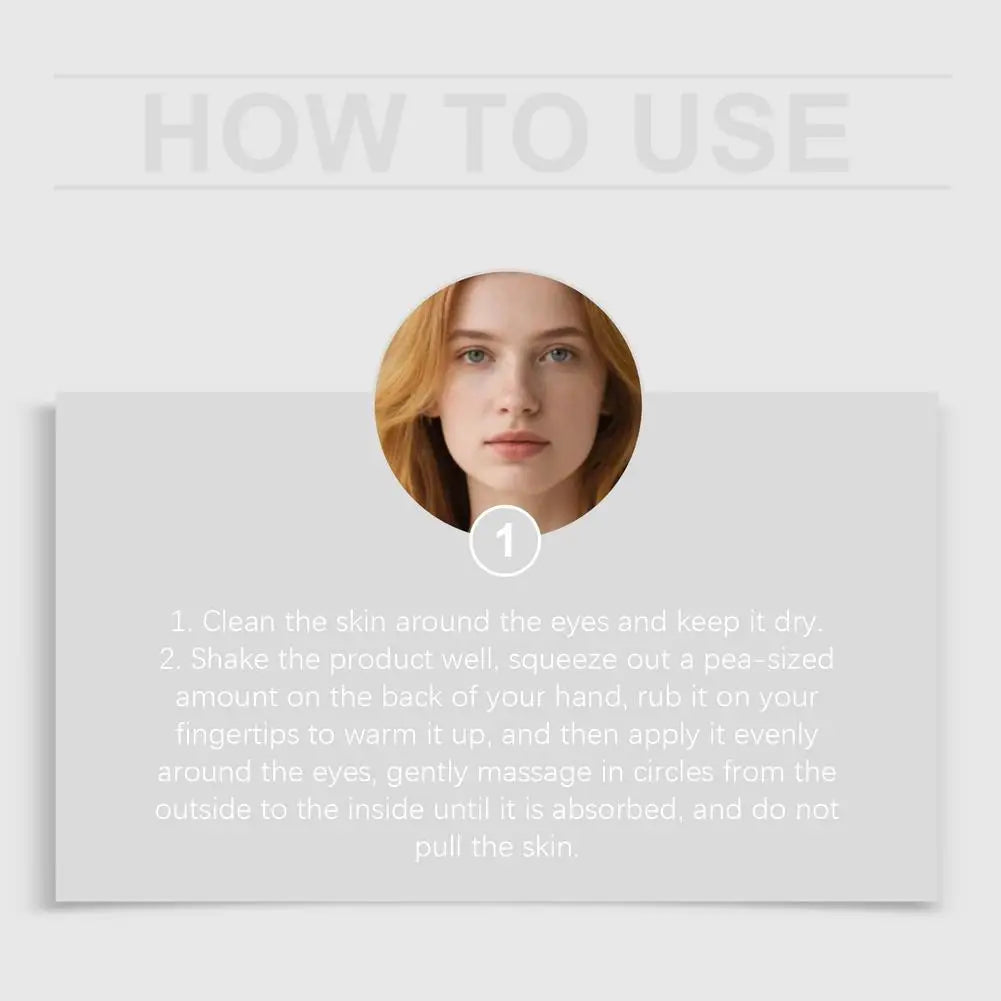 Firm Eye Cream Lifting Tighten Alleviate Traction Firming Eye Cream Reduces Dark Circles Bags Eyelid Drooping Lifting Eye Cream