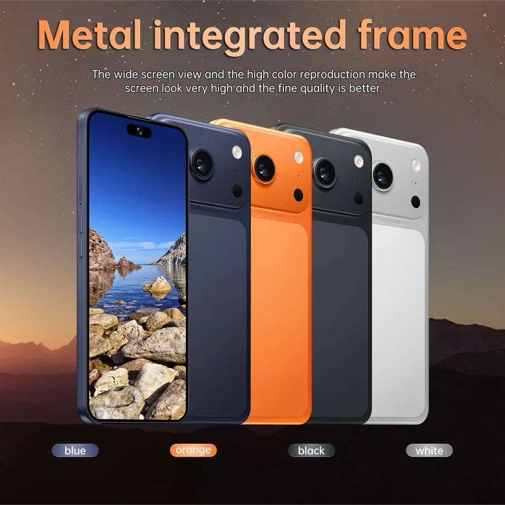 K-Touch New Ai iFone 17 Pro Maxi Smartphone Android 5G 7.3HD 22G+2TB Smart Mobile Phones 16+48MP Dual Sim 7800mAh Unlocked Cell Phone Global Version