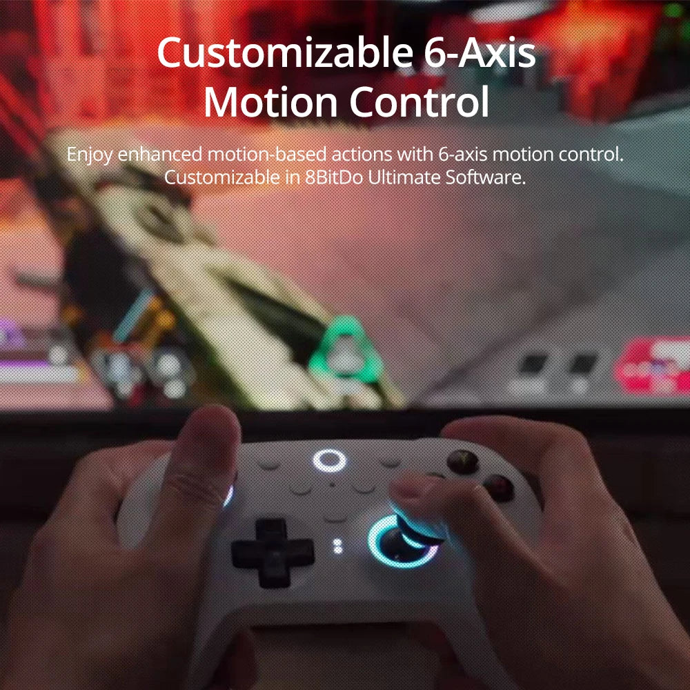 8BitDo Ultimate 2 Wireless Gaming Controller for PC / Android with TMR Joysticks, Switchable Triggers, Motion Control, 8Speed