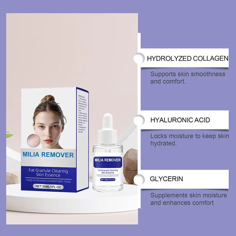NEW 1/3/5Pcs 30ml Milia Remover Skin Essence for Comfort Gentle Formula Skin Purifying Deep Hydrating Repairing Serum Skin Care