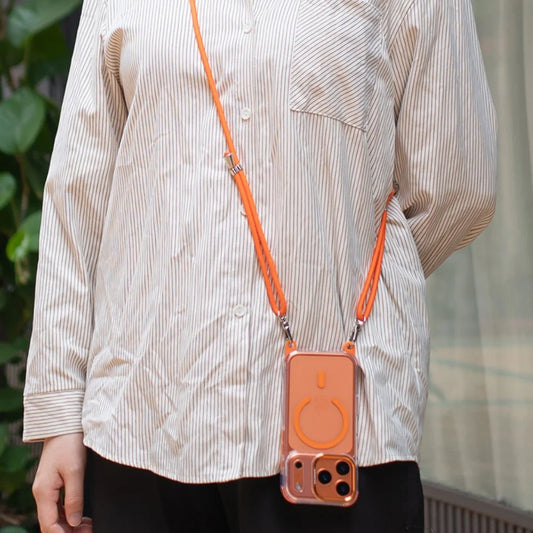Necklace Strap Cord Rope Magnetic For Magsafe Clear Case For iPhone 17 Pro Max 11 12 13 14 15 16 Plus Removable Lanyard Cover