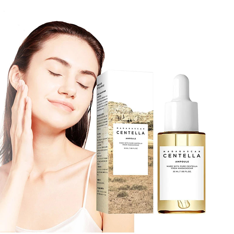Madagascar Centella Asiatica Ampoule Facial Serum,Facial Moisturizing,Brightening,Tightening and Repair,Reduce Fine Lines/Pores