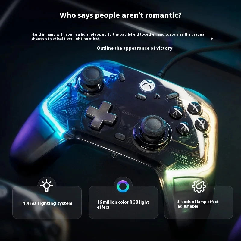 Kaleid Flux Xbox Gaming Controller Wired Gamepad with Hall Effect for Xbox Series S Xbox Series X Xbox One PC Steam