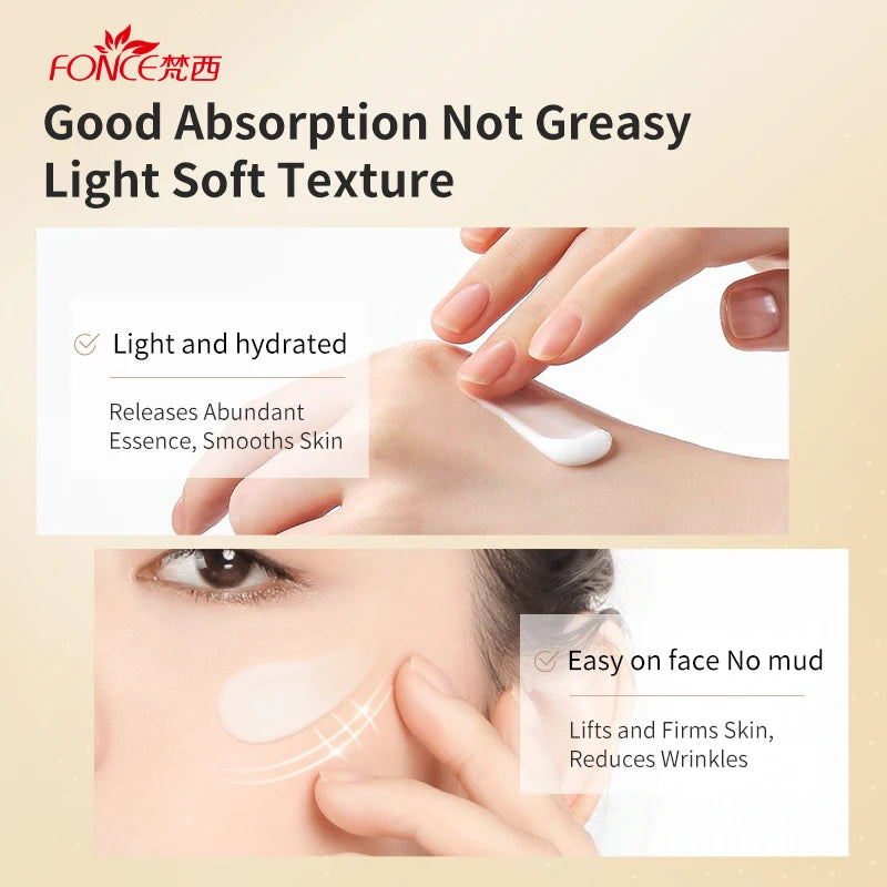 FONCE Hexapeptide Moisturizing firmingCream Lift Anti-Wrinkle Lady Cream Collagen hyaluronic acid Face cream skin care cosmetics
