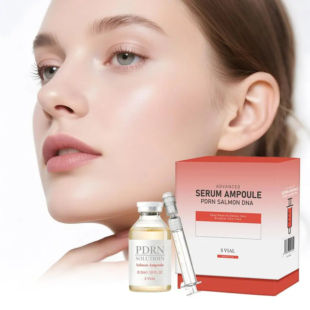 Korean﻿ PDRN Salmon DNA  Ampoule Fine Line Reducing & Skin Strengthening Serum Deep Repair Facial Glowing For All Skin Types