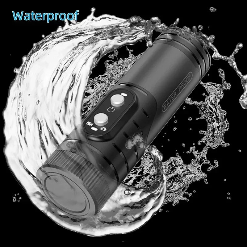 4K Mini Sport DV Action Sport Camera Flashlight Helmet Full HD 1080P Video Ideal Bodycam for Bike, Cycle, Motorcycle Camcorder