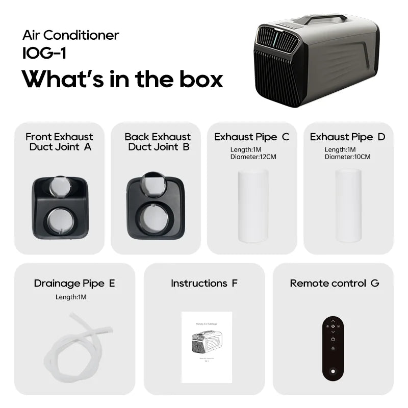 Hot Sale Portable Air Conditioner Mobile Air Conditioning for RV Tent Outdoors Truck Car CampingAC R290 5200Btu