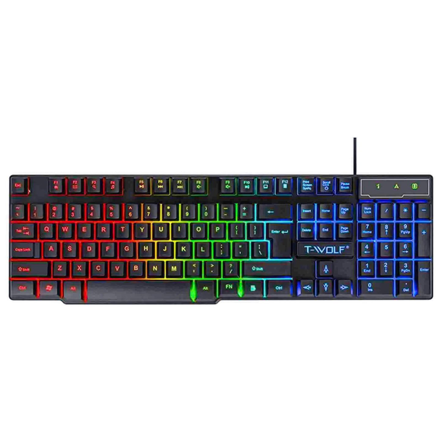 Gaming Keyboard 104 Keys & Gaming Mouse Controller 4-color Breathing Light Mouse 3.5mm Gaming Headset Anti-slip Mouse Pad Combo