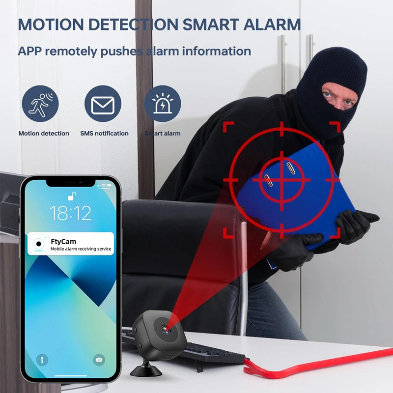 Mini 4K HD Camera WiFi Wireless Monitoring Security Protection Remote Monitor Video Surveillance Smart Home Security System 2026
