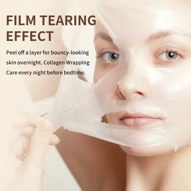 Collagen Biotin Sleeping Mask Night Cream Women Dry Skin Face Care