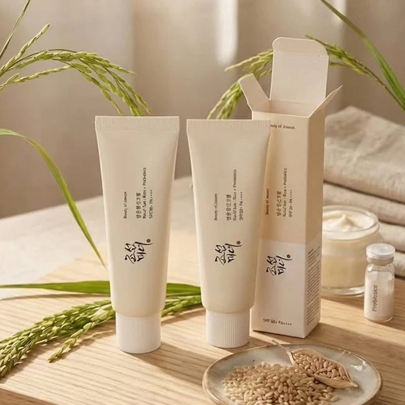 Summer Coolness Sunscreen Korean Beauty of Joseon Rice Probiotic Solar Blocker Skin Cream Facial Mild Hydration Ginseng Essence