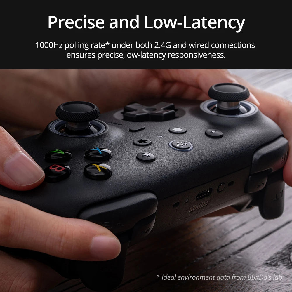 8BitDo Ultimate 2 Wireless Gaming Controller for PC / Android with TMR Joysticks, Switchable Triggers, Motion Control, 8Speed
