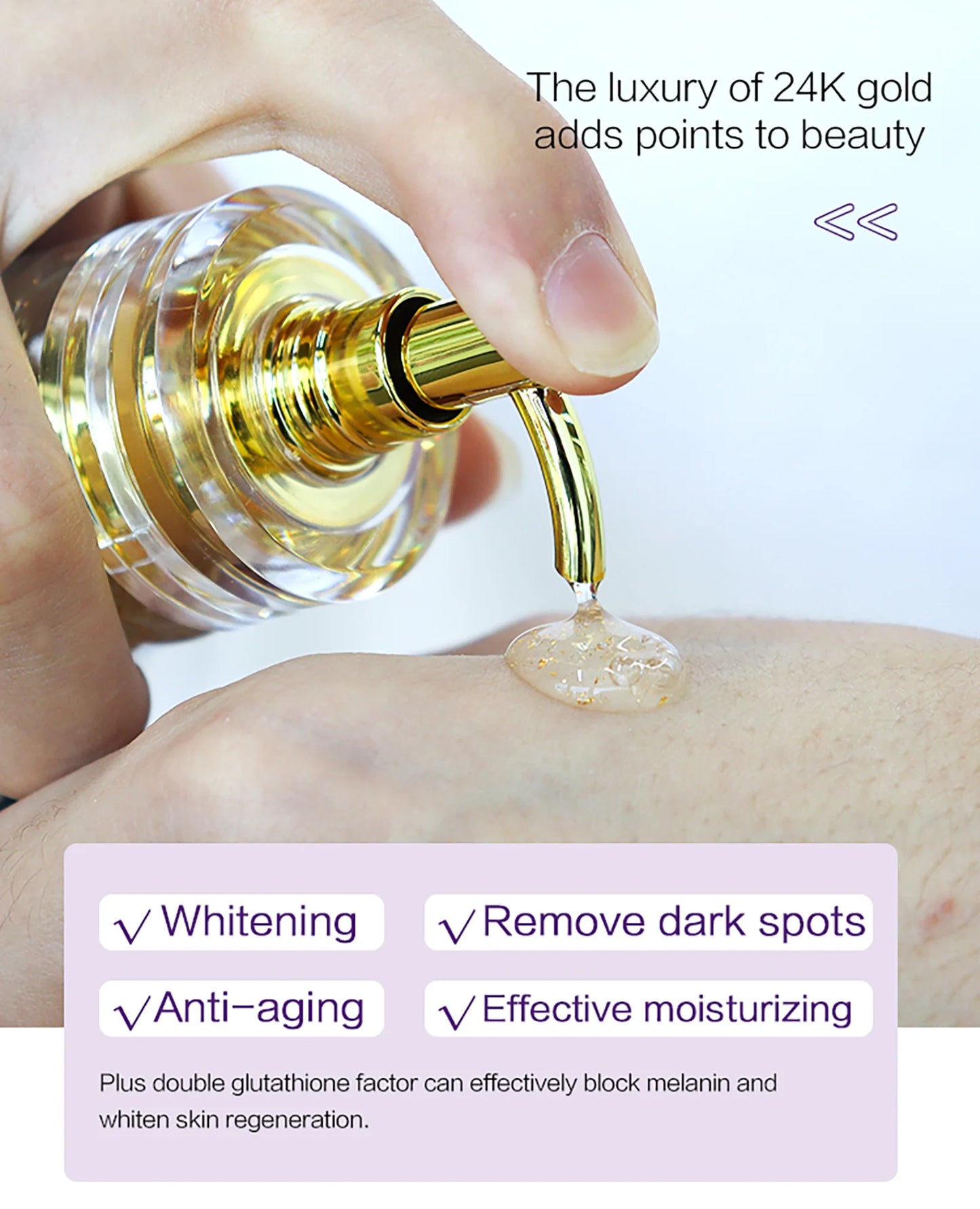 AILKE Glutathione PLUS Skin Care Set, Advanced Lightening Lotion, Moisturizes, Softens Skin, Skin Glowing Range for Men Women