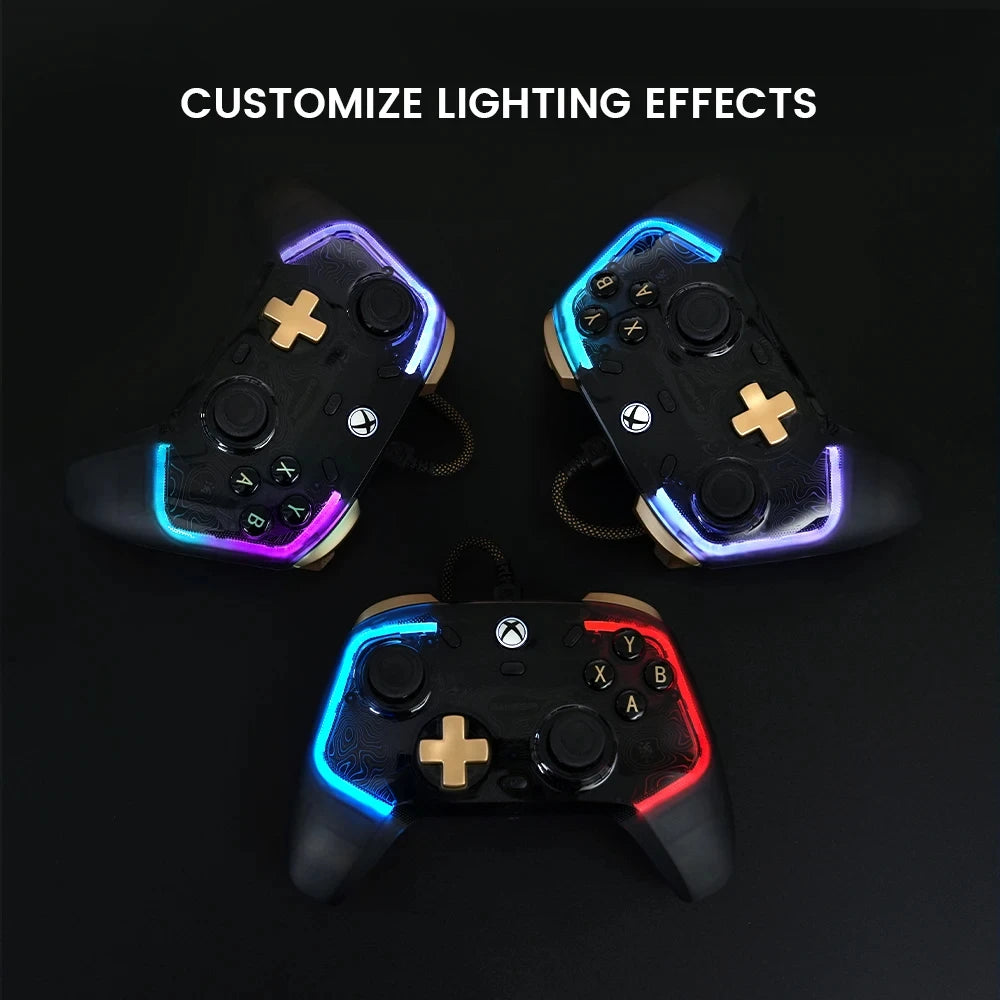 Kaleid Flux Xbox Gaming Controller Wired Gamepad with Hall Effect for Xbox Series S Xbox Series X Xbox One PC Steam