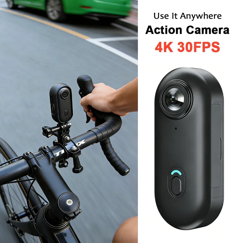 POV Magnetic Sports Camera 4K 30M Waterproof 2.4G Wireless WiFi Motorcycle Mini Small Action Body Video Vlog Cameras Helmet Bike