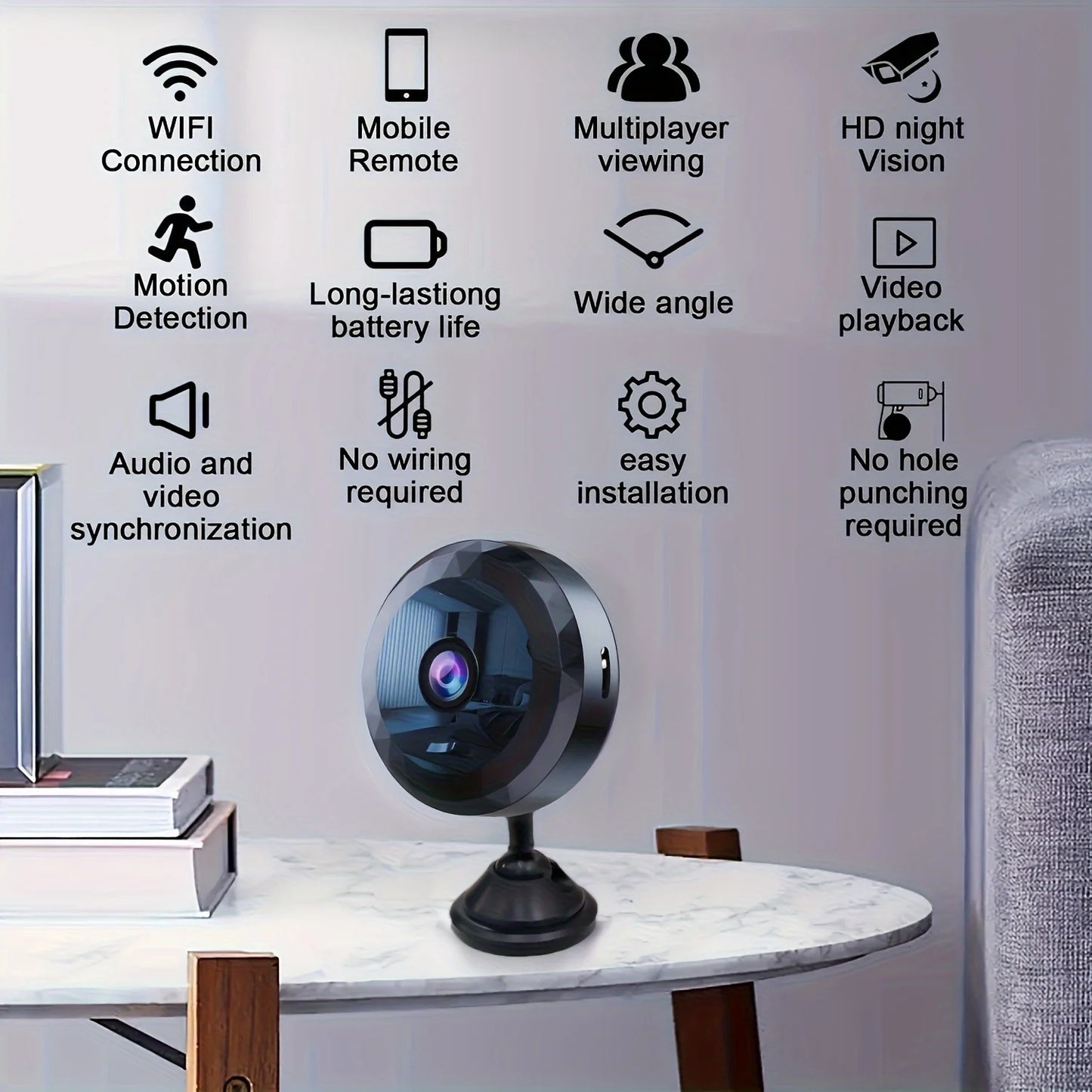 Wireless A11 Camera Mini WiFi Monitoring 1080P HD Video Security Camera Rechargeable Battery Motion Detection Camera New