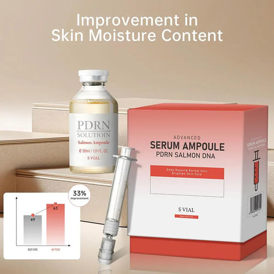 Korean﻿ PDRN Salmon DNA  Ampoule Fine Line Reducing & Skin Strengthening Serum Deep Repair Facial Glowing For All Skin Types
